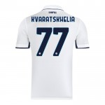 Günstige Fußballtrikots Napoli Kvaratskhelia 77 Auswärtstrikot 2024-25 Kurzarm